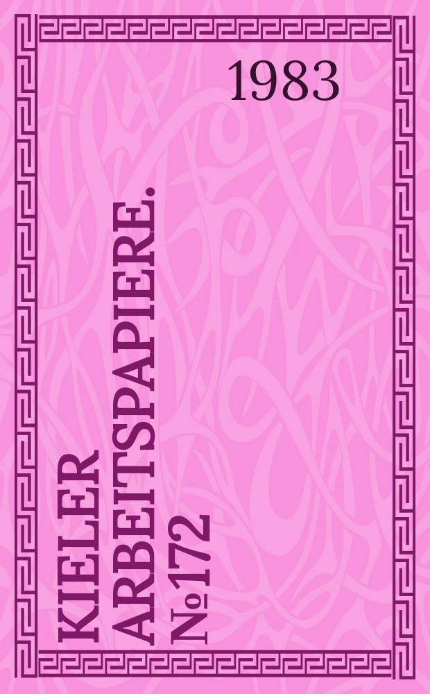 Kieler Arbeitspapiere. №172 : Finanzinnovationen in den USA - Uraschen...