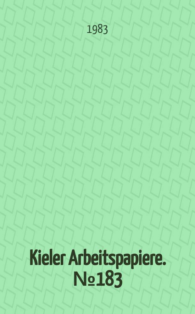 Kieler Arbeitspapiere. №183 : Ten years of the EEC's generalized...