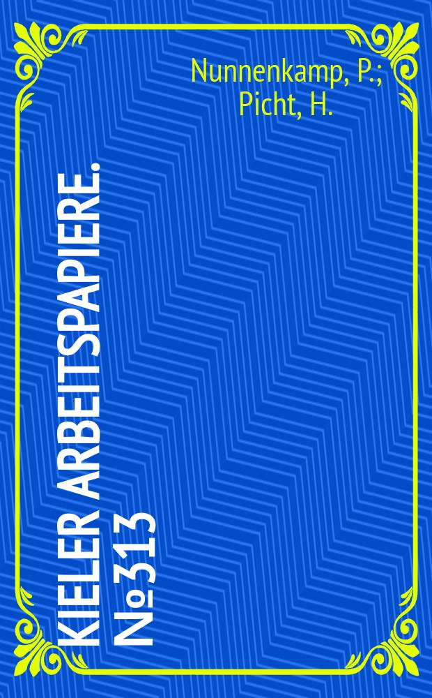 Kieler Arbeitspapiere. №313 : Ochtrepudiation by developing...