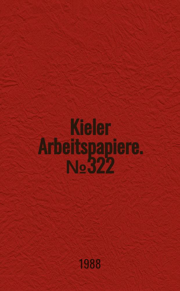 Kieler Arbeitspapiere. №322 : Industrial policy and repressed structural change