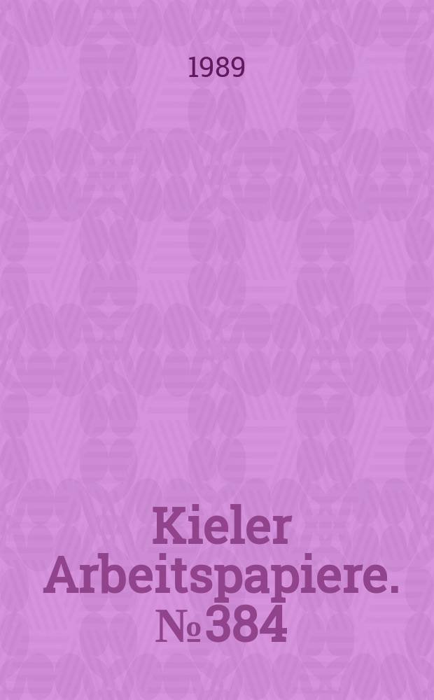Kieler Arbeitspapiere. №384 : The political economy of the international debt crisis