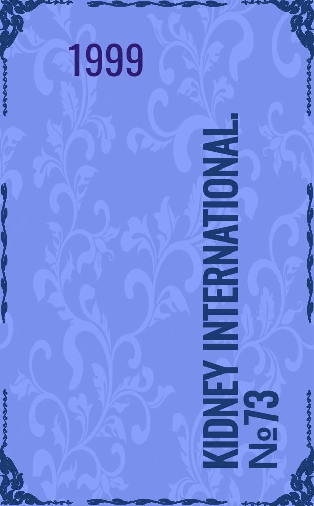 Kidney international. №73 : Renal bone disease