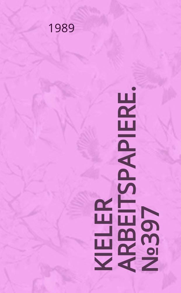 Kieler Arbeitspapiere. №397 : The EFTA aption for Eastern Europe