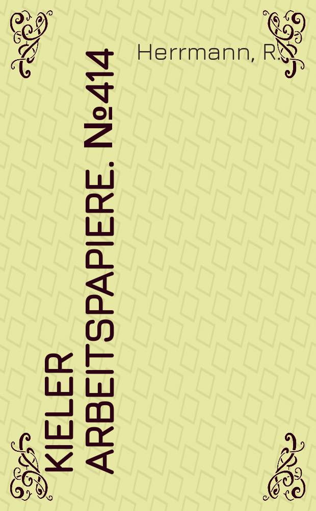 Kieler Arbeitspapiere. №414 : On the measurement of agricultural