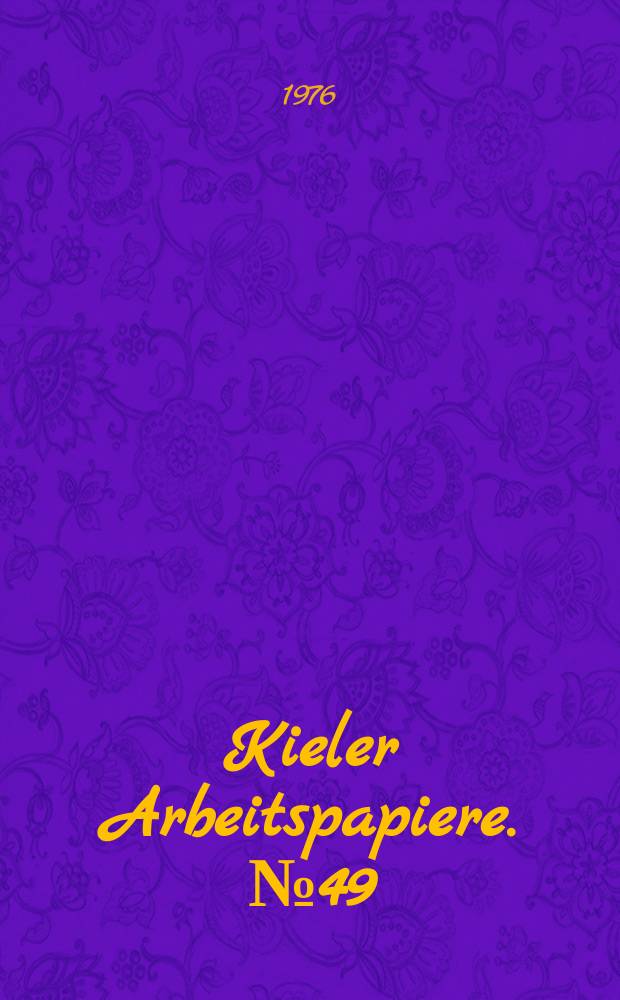Kieler Arbeitspapiere. №49 : The expansion of manufactured...