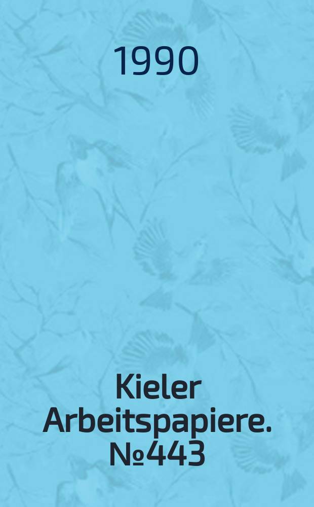 Kieler Arbeitspapiere. №443 : Das Militarische Beschffungswesen in der Vereinigten...