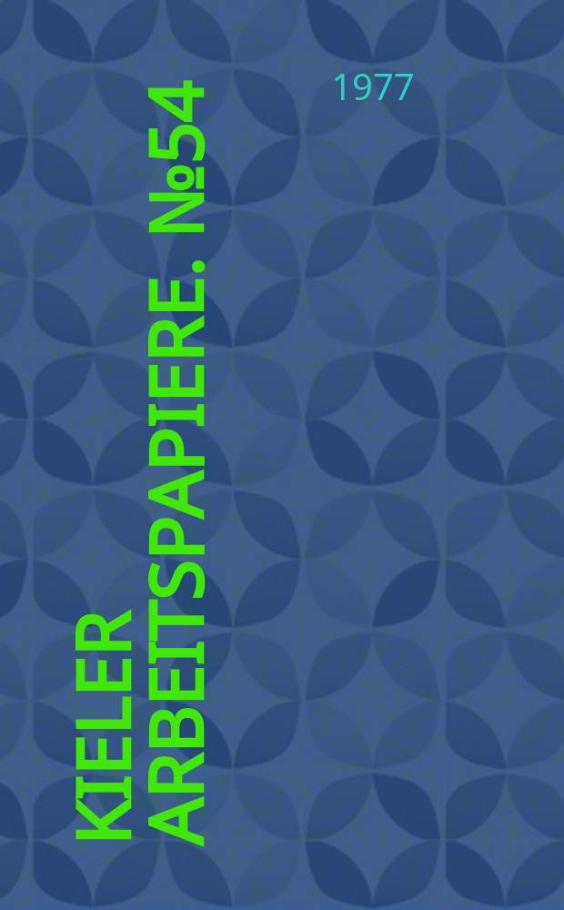 Kieler Arbeitspapiere. №54 : Estimating the stock of foreign...