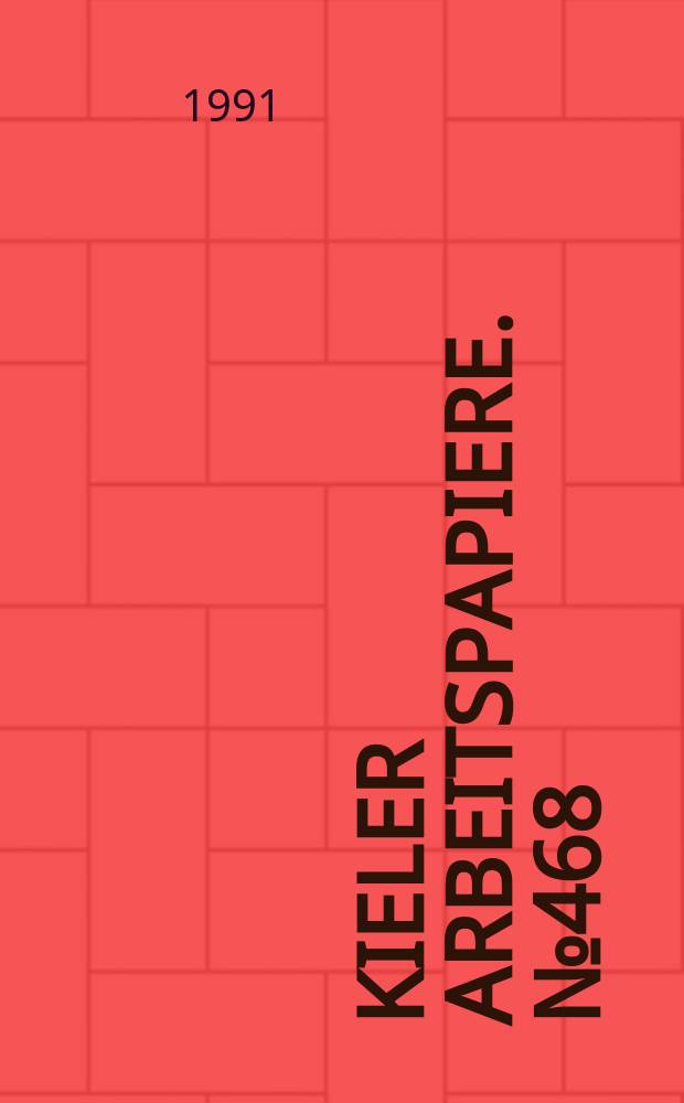 Kieler Arbeitspapiere. №468 : German unification