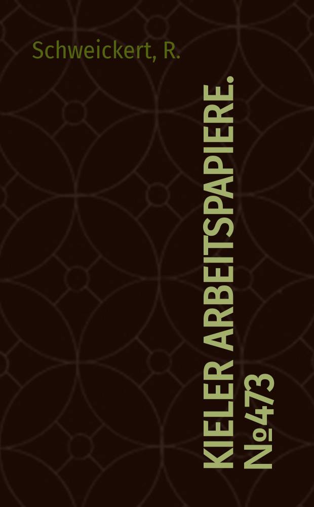 Kieler Arbeitspapiere. №473 : Efficient real exchange rate...