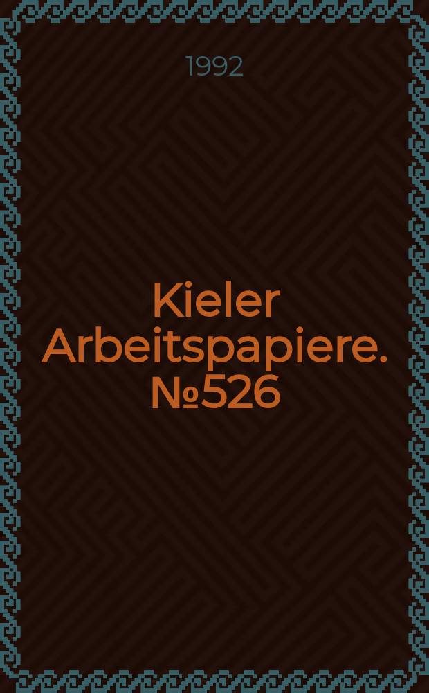 Kieler Arbeitspapiere. №526 : Export subsidies and endogenous market...