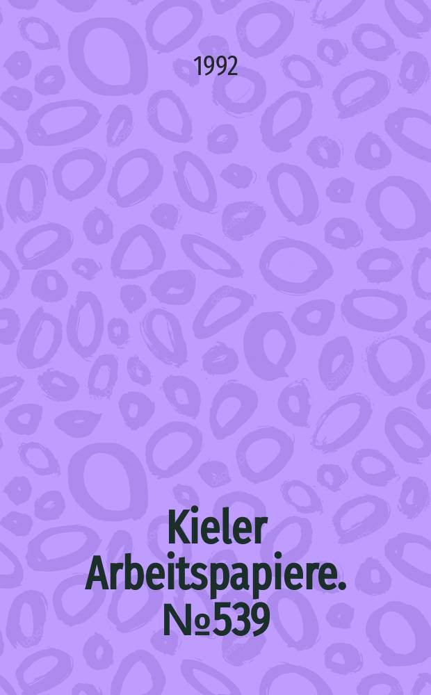 Kieler Arbeitspapiere. №539 : Economic policies and attractiveness...