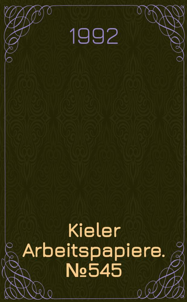 Kieler Arbeitspapiere. №545 : Relative human capital endowments