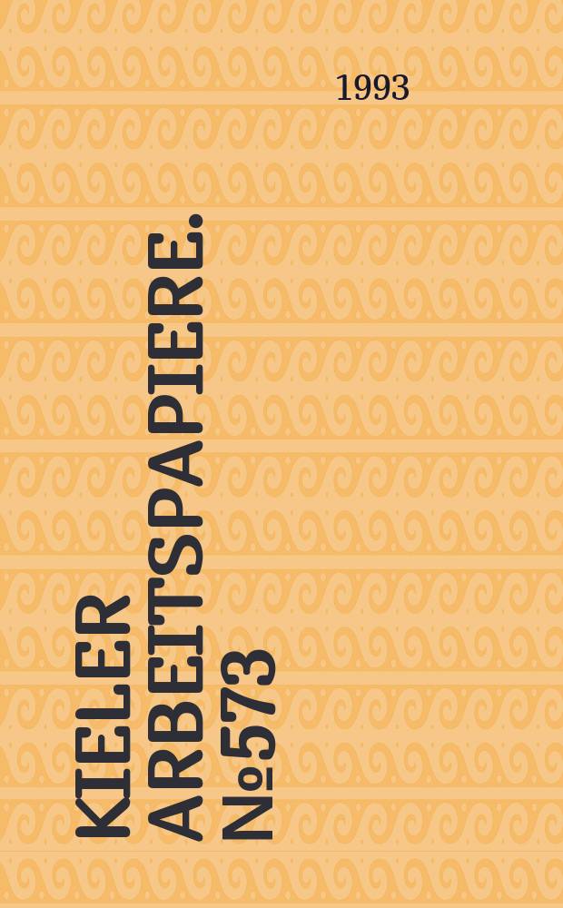 Kieler Arbeitspapiere. №573 : Privatisierung staatlichen Eigentums