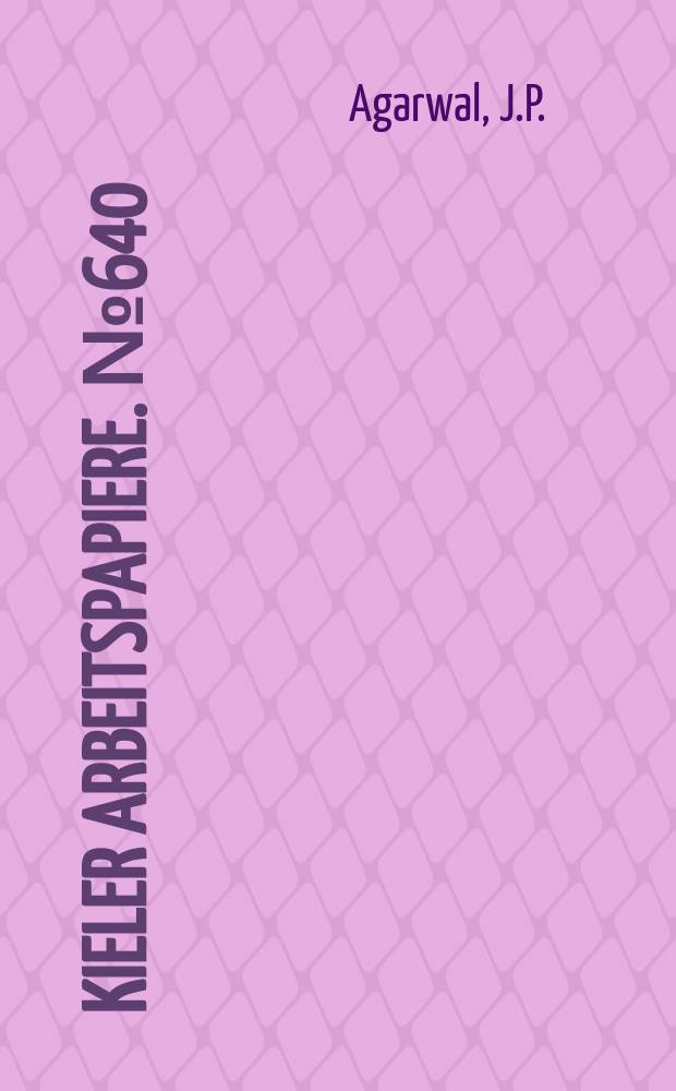 Kieler Arbeitspapiere. №640 : Impact of "Europe Agreements" on FDI...