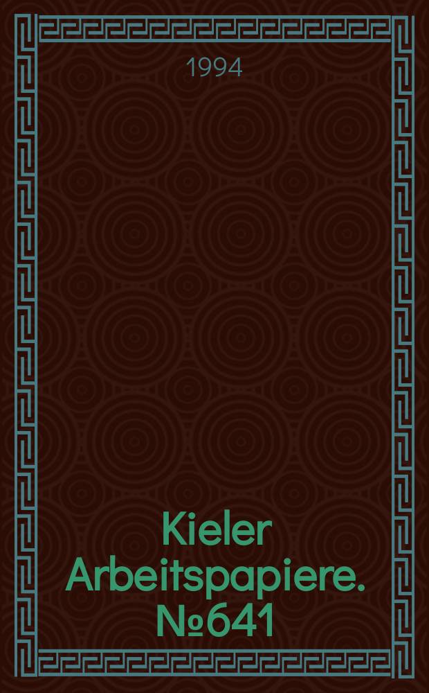 Kieler Arbeitspapiere. №641 : Skoda Automobilová Mladá Boleslav a Czech-German...
