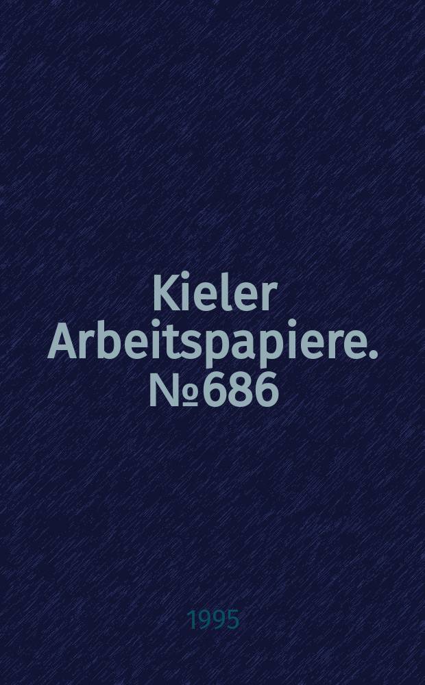 Kieler Arbeitspapiere. №686 : The diffusion of innovations in the world...