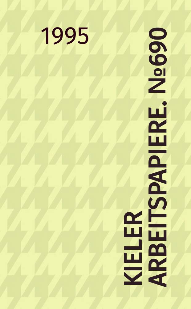 Kieler Arbeitspapiere. №690 : Environmental liability...