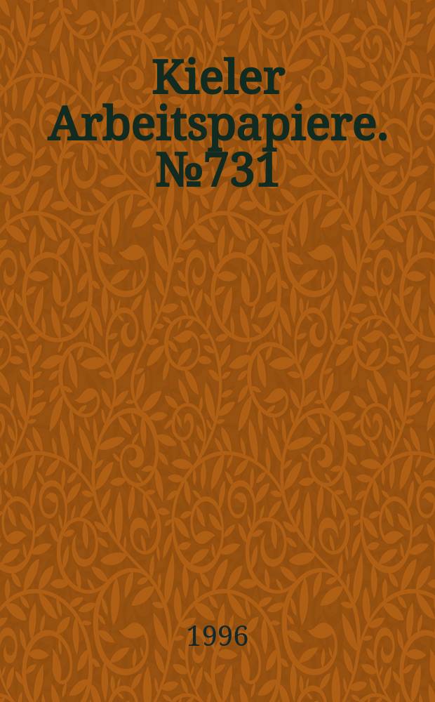 Kieler Arbeitspapiere. №731 : On the concept of location competition