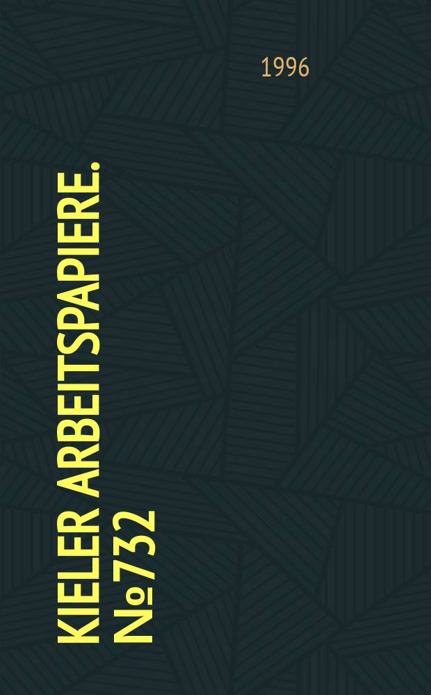 Kieler Arbeitspapiere. №732 : Interjurisdictional competition...