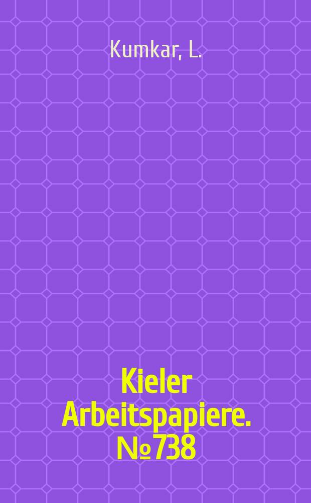 Kieler Arbeitspapiere. №738 : Wettbewerb im Stromsektor der USA