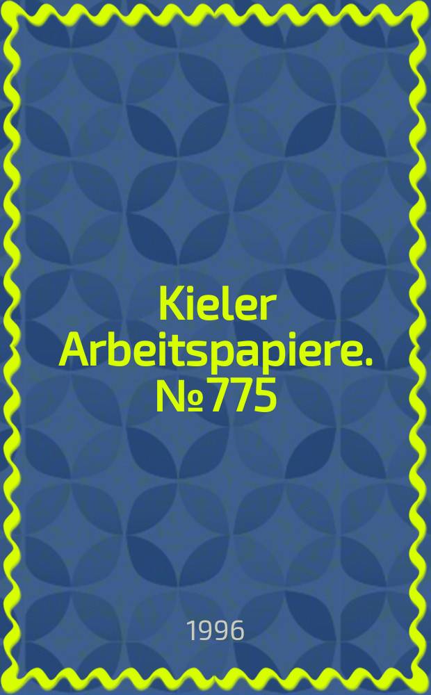 Kieler Arbeitspapiere. №775 : The German innovation system