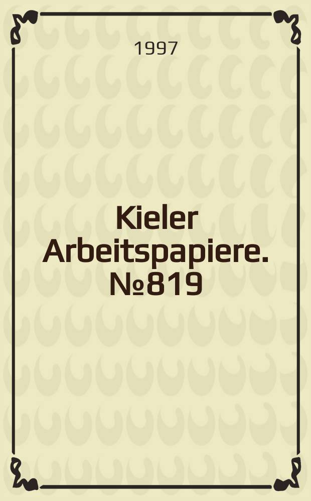 Kieler Arbeitspapiere. №819 : European trade with lower-income countries...