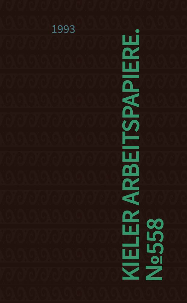 Kieler Arbeitspapiere. №558 : Biased policy decisions and the provision...
