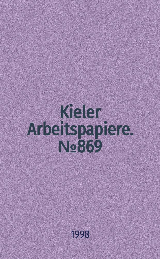 Kieler Arbeitspapiere. №869 : Regional integration APEC style