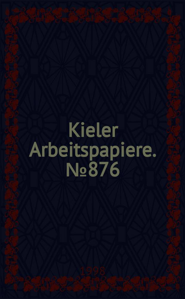 Kieler Arbeitspapiere. №876 : Airport regulation tacking congestion and environmental...