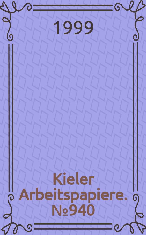 Kieler Arbeitspapiere. №940 : Welfare effects versus income effects...