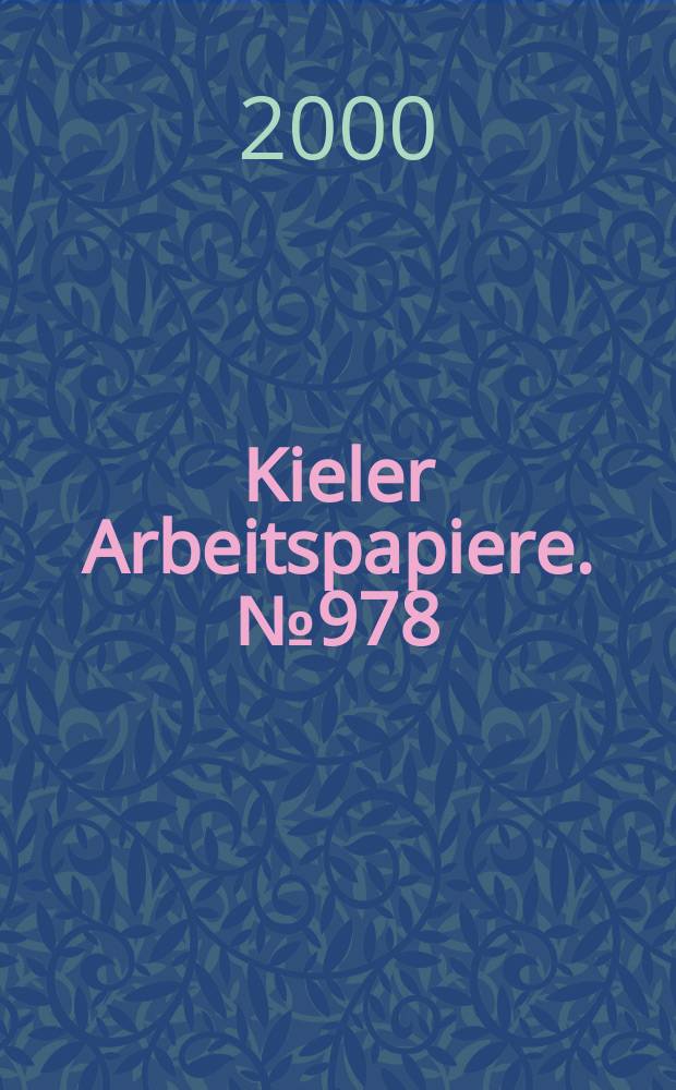 Kieler Arbeitspapiere. №978 : Russia's debt crisis and the unofficial economy