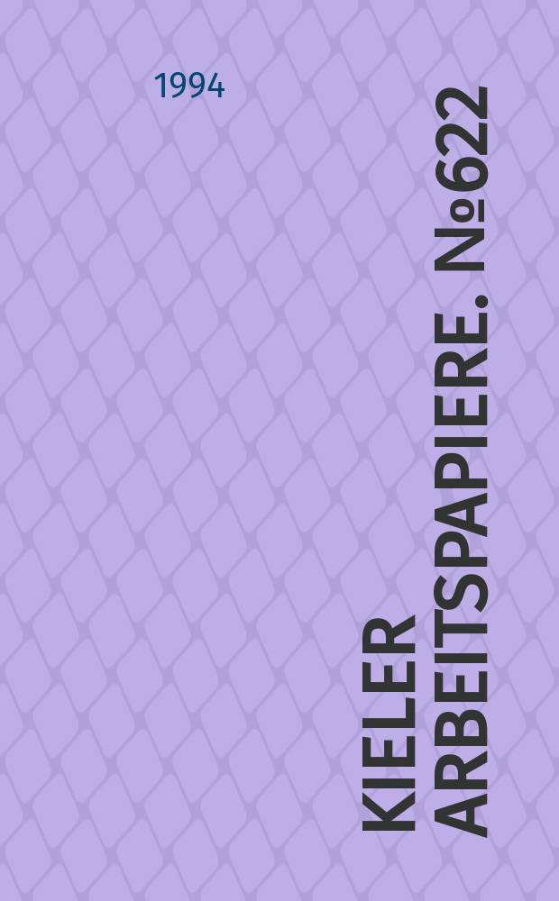 Kieler Arbeitspapiere. №622 : Vocational training in Germany
