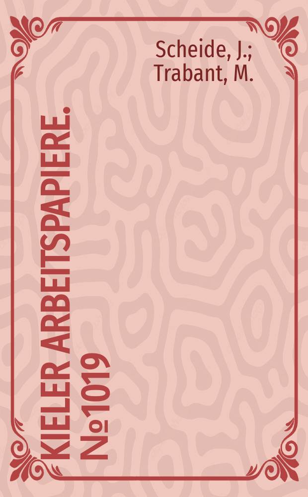 Kieler Arbeitspapiere. №1019 : Predicting inflation in Euroland