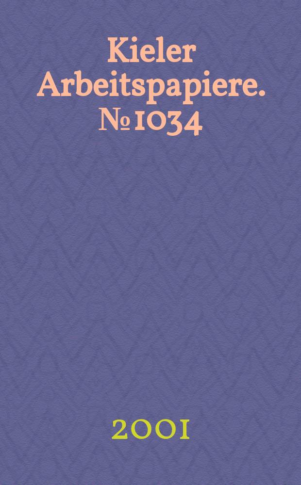 Kieler Arbeitspapiere. №1034 : The scope of government and its impact...