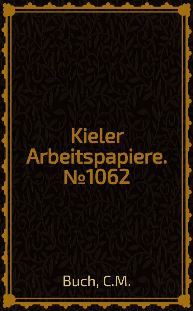 Kieler Arbeitspapiere. №1062 : Financial market integration in a monetary...