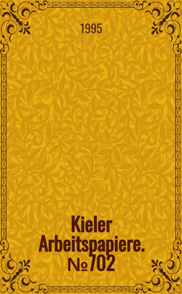 Kieler Arbeitspapiere. №702 : Optimal transfer policies