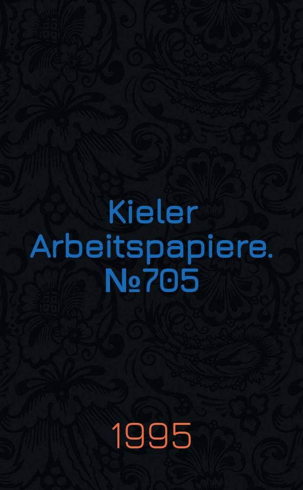 Kieler Arbeitspapiere. №705 : The impact of regionalism...