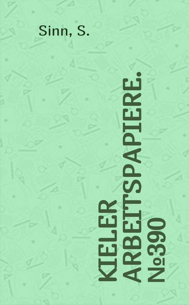 Kieler Arbeitspapiere. №390 : Economic models in policy - making...