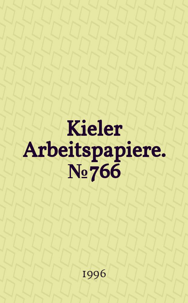 Kieler Arbeitspapiere. №766 : Regulating network-based industries