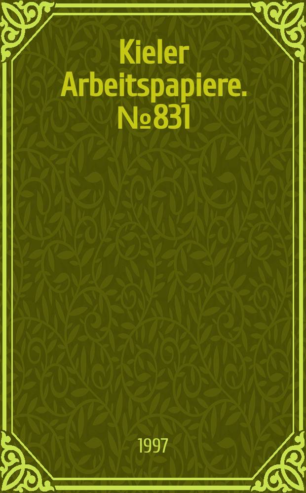 Kieler Arbeitspapiere. №831 : Unternehmensstrategien in Hong Kong