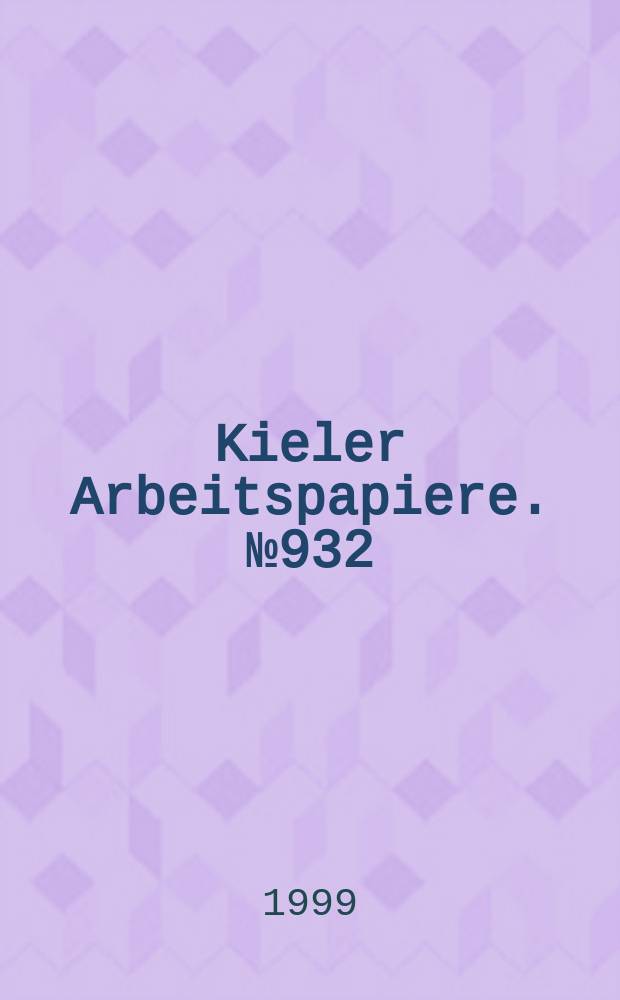 Kieler Arbeitspapiere. №932 : Capital market integration in Euroland...