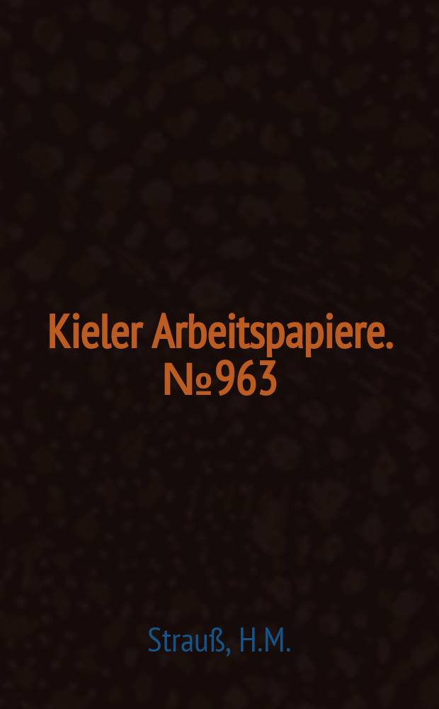 Kieler Arbeitspapiere. №963 : Stock market wealth, private saving...