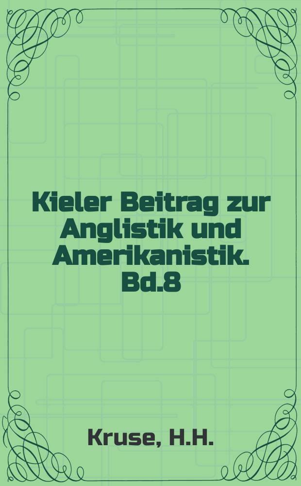 Kieler Beitrag zur Anglistik und Amerikanistik. Bd.8 : Mark Twains life on the Mississippi