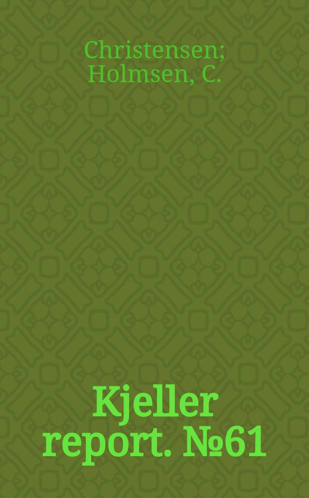 Kjeller report. №61 : The effect on oscillation induced burn-out of fuel time constant