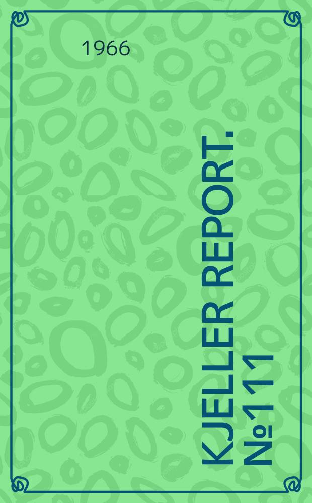 Kjeller report. №111 : MAGNA