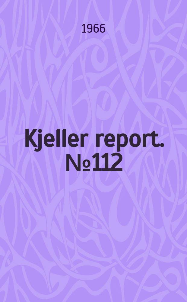 Kjeller report. №112 : Irradiation experience with the first UO₂ aluminium clad fuel element tested in HBWR