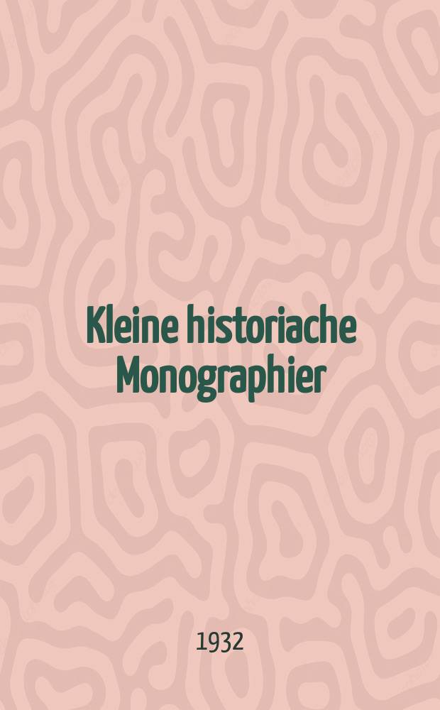 Kleine historiache Monographier : Bell der Berichte zur Kultur- und Zeitgeschichte. №37 : Das Zeitalter des Films