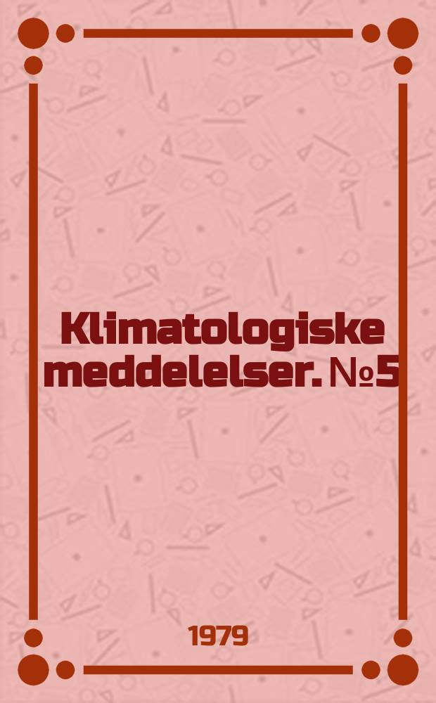 Klimatologiske meddelelser. №5 : Accuracy of point precipitation