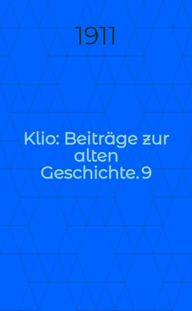 Klio : Beiträge zur alten Geschichte. 9 : Spätrömische und byzantinische Zünfte