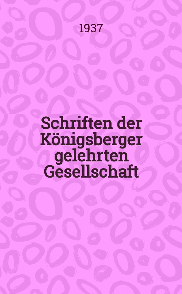 Schriften der Königsberger gelehrten Gesellschaft : Geisteswissenschaftliche Klasse. Jahr13 1936/1937, H.3 : Aus dem fränkischen Eigenkirchenrecht des 17. Jahrhunderts